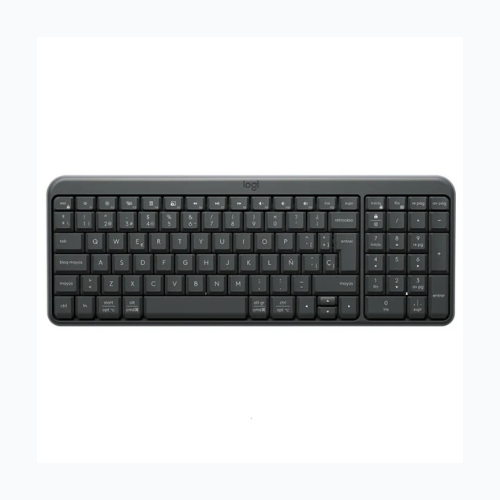 Teclado Logitech K250 inalámbrico con numérico, negro