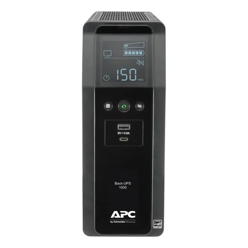 UPS APC Back-UPS 1500 con pantalla LCD y carga USB-C